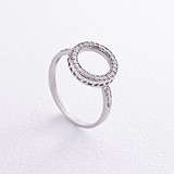Серебряное кольцо с куб. циркониями