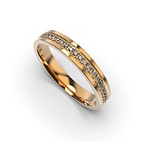 Золотое обручальное кольцо с бриллиантами, 1775555