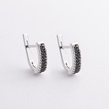 Срібні сережки з куб. цирконіями, 1796547