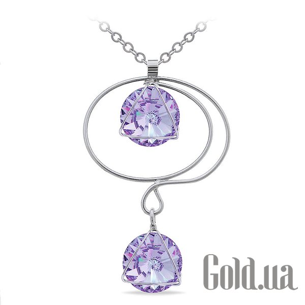 

Женские колье и кулоны Kobi, Стальной, Кулон с цепочкой с кристаллами Swarovski