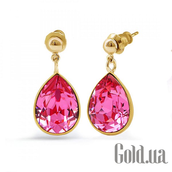 

Серьги с подвесками Kobi, Желтый, Серьги с кристаллами Swarovski в позолоте