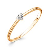 Золотое кольцо с бриллиантами, 1513412