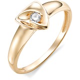 Золотое кольцо с бриллиантом, 1602756