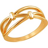 Женское серебряное кольцо в позолоте, 1607364