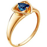 Женское золотое кольцо с топазом, 1650116