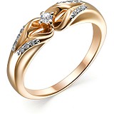 Золотое кольцо с бриллиантами, 1696964
