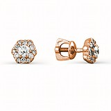 Золоті сережки з діамантами, 1697220