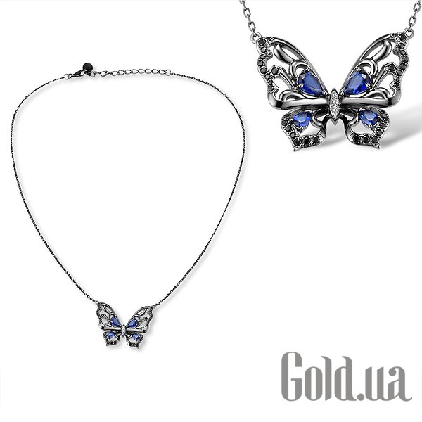 

Женские колье Lurie Jewelry, Серебряное колье с куб. циркониями, 40