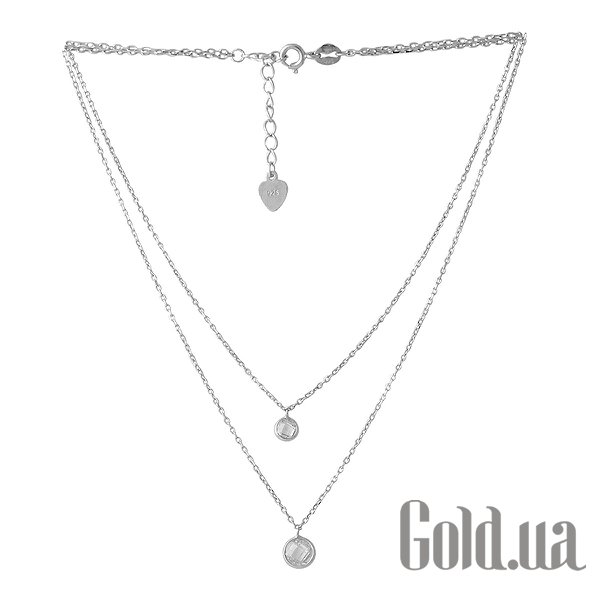 

Женские колье Fresh Jewelry, Серебряное колье с куб. циркониями, 45