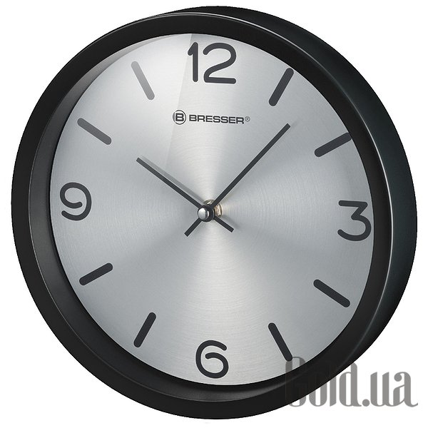 

Настенные часы Bresser, Настенные часы MyTime Silver Edition Digit Black 8020316CM3000
