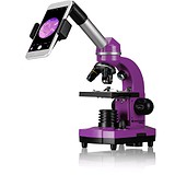 Bresser Микроскоп Junior Biolux SEL 40x-1600x Purple с адаптером для смартфона, 1780164