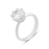 Купить Серебряное кольцо с куб. циркониями (2152132) ,цена 1173 грн., в интернет-магазине Gold.ua