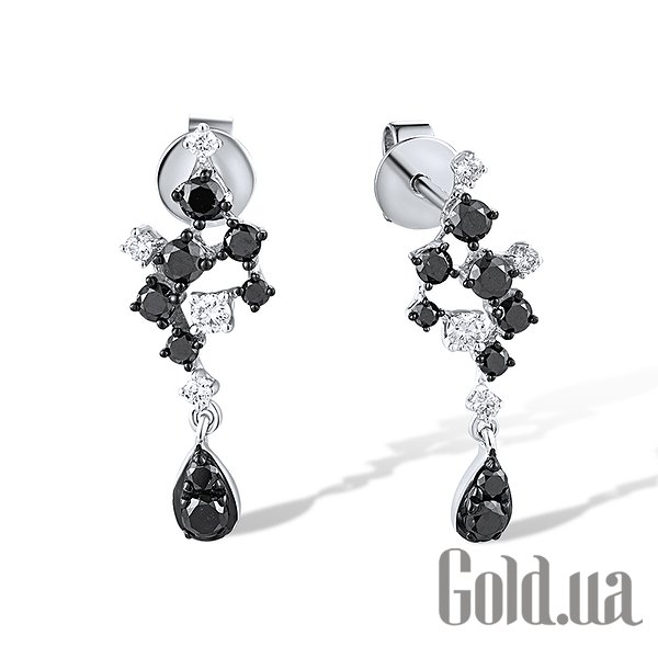 

Серьги с подвесками Lurie Jewelry, Золотые серьги с бриллиантами