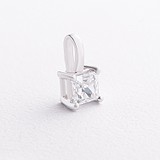Серебряный кулон с куб. цирконием