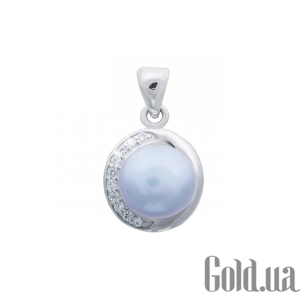 

Женские кулоны Lurie Jewelry, Серебряный кулон с жемчугом и куб. циркониями