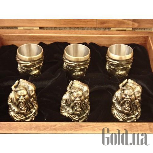 

Бокалы/рюмки Master Krami, Набор чарок "Козацька рада" 6 шт