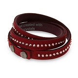 Жіночий браслет з мистецтв. замші з кристалами Swarovski, 1639877
