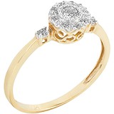Золотое кольцо с бриллиантами, 1673157