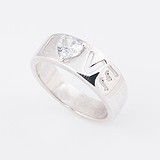 Серебряное кольцо с куб. цирконием, 1696965