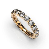 Золотое обручальное кольцо с бриллиантами, 1768133