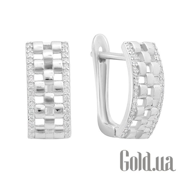 

Серьги Fresh Jewelry, Серебряные серьги с куб. циркониями
