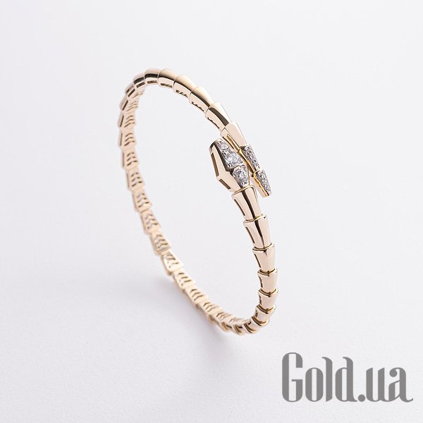 

Браслет Украина, Женский золотой браслет с куб. циркониями, 19