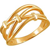 Женское серебряное кольцо в позолоте, 1607366