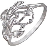 Женское серебряное кольцо с куб. циркониями, 1611718