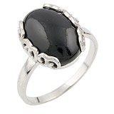 Женское серебряное кольцо с агатом, 1657030