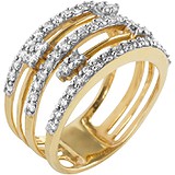 Женское золотое кольцо с бриллиантами, 1673158