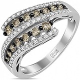 Женское золотое кольцо с бриллиантами, 1685446