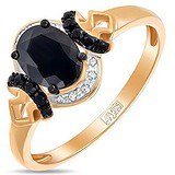 Женское золотое кольцо с бриллиантами и сапфирами, 1703878