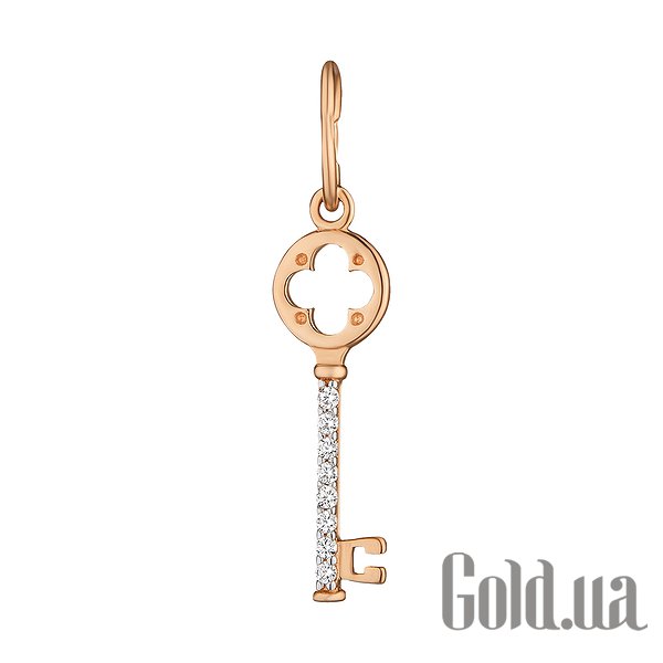 

Женский кулон Украина, Золотой кулон с куб. циркониями