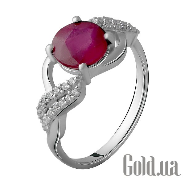 

Женские кольца Fresh Jewelry, Женское серебряное кольцо с куб. циркониями и рубином, 18