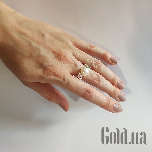 Каблучка Fresh Jewelry Жіноча срібна каблучка з культив. перлами, 18