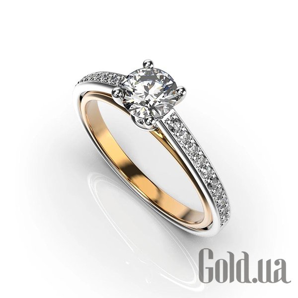 

Кольцо Украина, Золотое кольцо с бриллиантами, 16.5