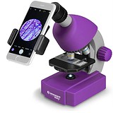 Bresser Микроскоп Junior 40x-640x Purple с набором для опытов и адаптером для смартфона, 1780166