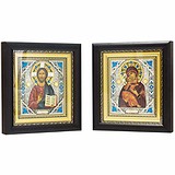 Венчальная пара икон "Спаситель и Богородица" 0105003003, 1781190