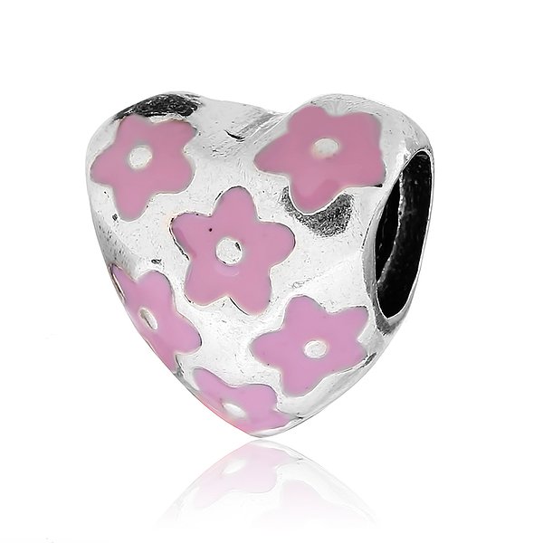 Срібна намистина з емаллю