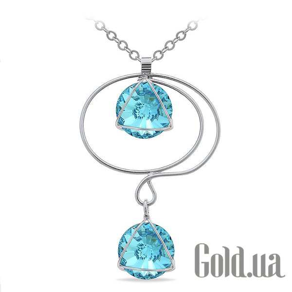 

Женские колье и кулоны Kobi, Стальной, Кулон с цепочкой с кристаллами Swarovski