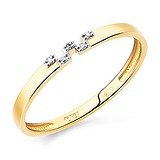 Женское золотое кольцо с бриллиантами, 1513415