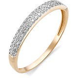 Золотое обручальное кольцо с бриллиантами, 1553607