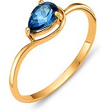 Женское золото кольцо с топазом, 1554375
