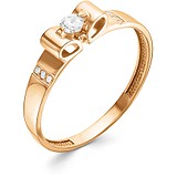 Женское золотое кольцо с бриллиантами, 1604295