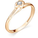 Золотое кольцо с бриллиантом, 1605831