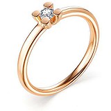 Золотое кольцо с бриллиантом, 1684935