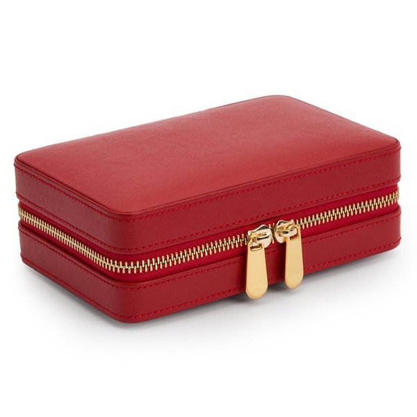 Wolf Шкатулка для украшений Palermo Zip Case Red 213672