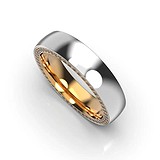Золотое обручальное кольцо с бриллиантами, 1768135