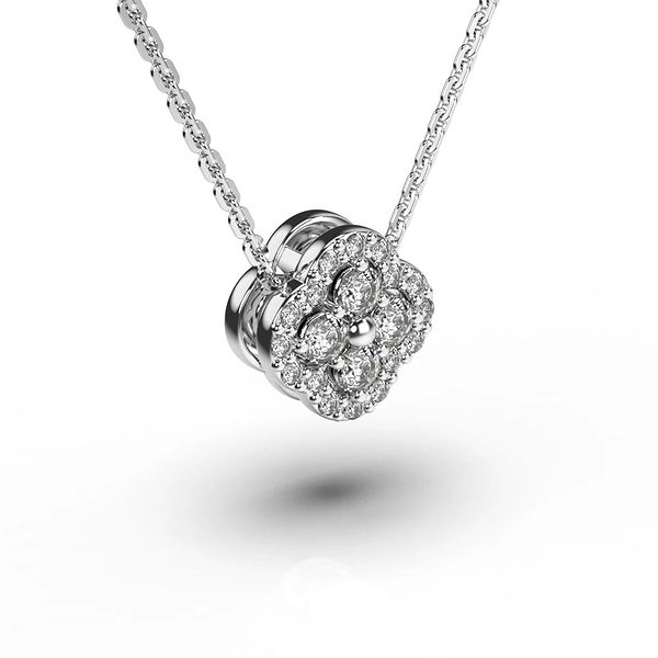 Золотое колье с бриллиантами lun133871121b – изображение 3