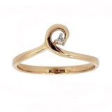 Золотое кольцо с бриллиантом, 1776327